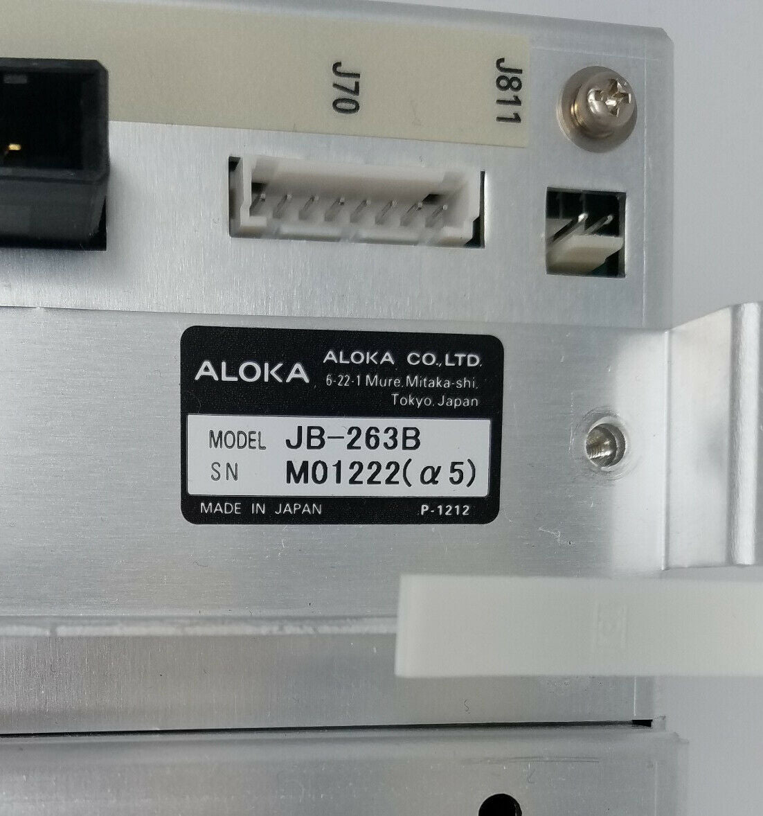 Aloka SSD-5 Ultrasound JB-263B Assy DIAGNOSTIC ULTRASOUND MACHINES FOR SALE