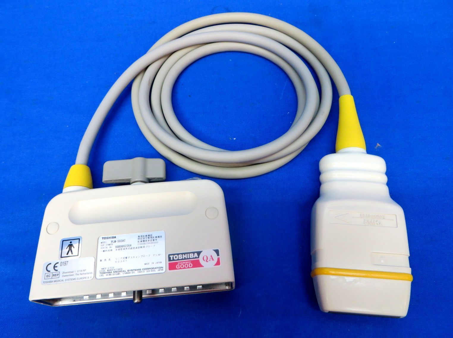 Toshiba PLM-503AT Linear 5Mhz For Nemio Ultrasound. 90 Day Warranty. DIAGNOSTIC ULTRASOUND MACHINES FOR SALE