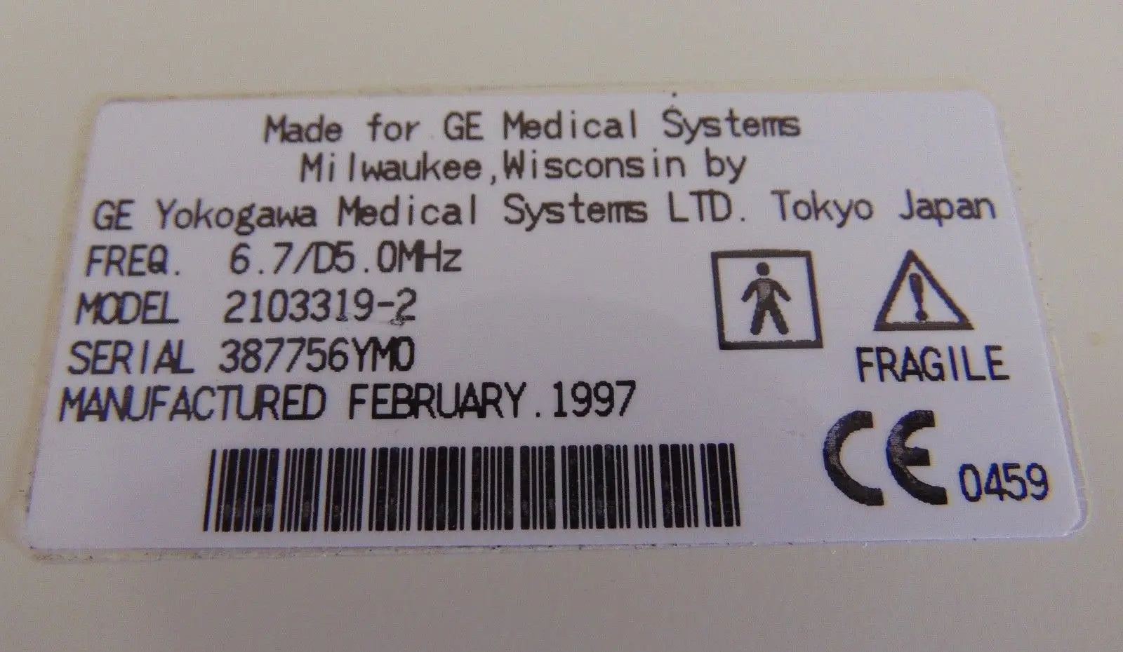 GE ~  Ultrasound Probe ~ Model ~ 739L  ~ Good Cosmetic Condition ~ H56 DIAGNOSTIC ULTRASOUND MACHINES FOR SALE