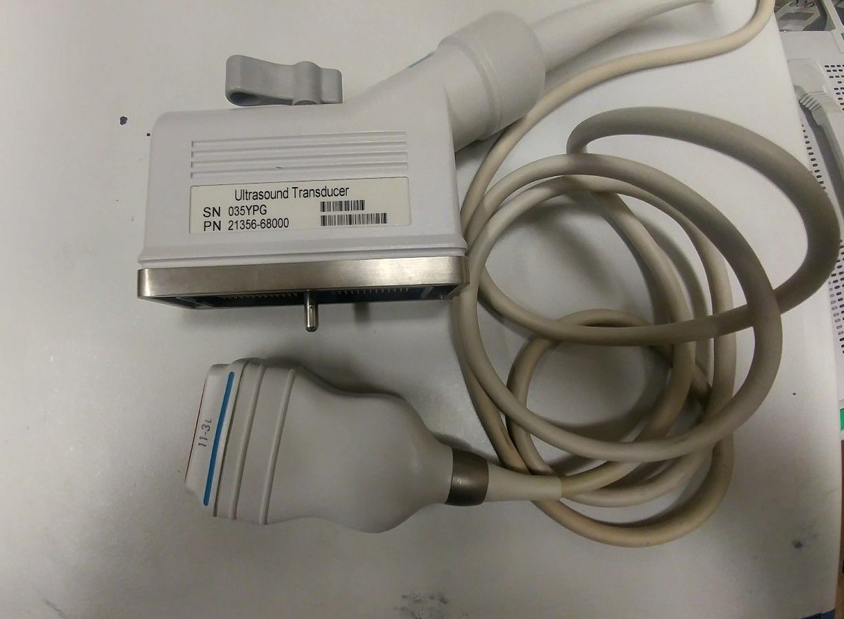 Philips 11-3L 21356A Linear Vascular Ultrasound Transducer Probe quantity DIAGNOSTIC ULTRASOUND MACHINES FOR SALE