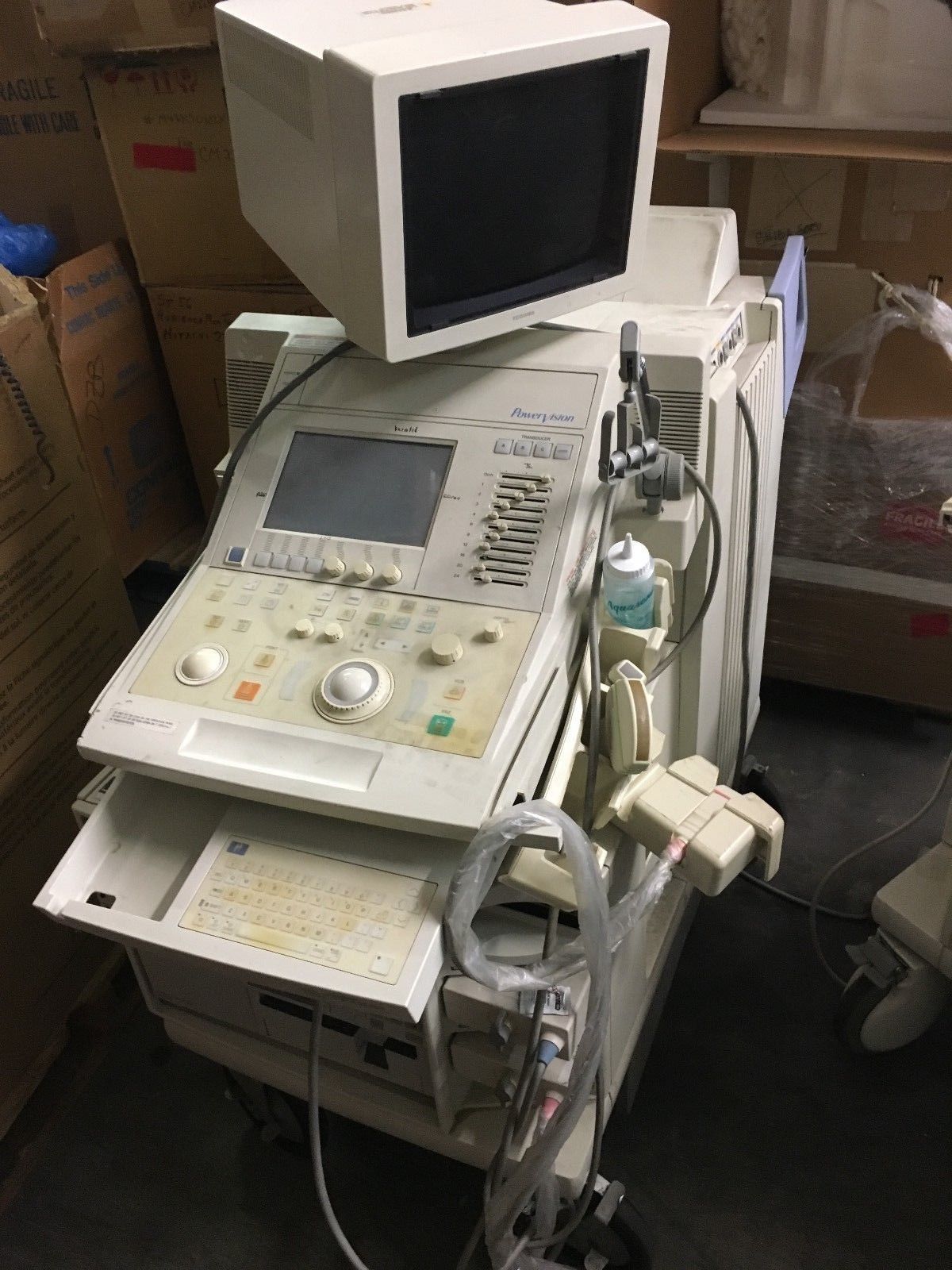 Lot of 2 TOSHIBA PowerVision 8000 ULTRASOUND and TOSHIBA PowerVision DIAGNOSTIC ULTRASOUND MACHINES FOR SALE