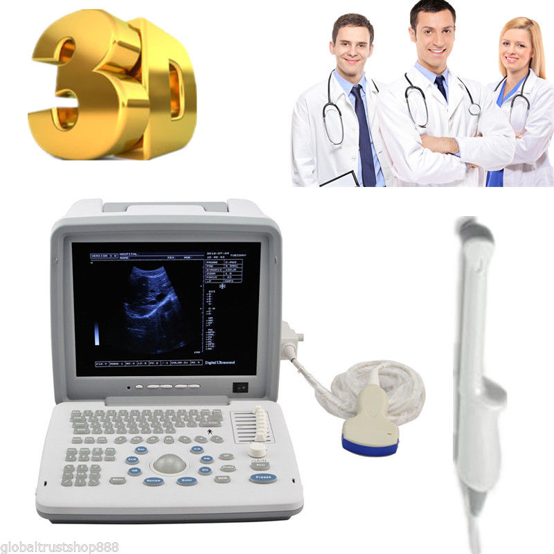 Full Digital Ultrasound Scanner Machine With Convex Transvaginal Probe +3D Image 190891911506 DIAGNOSTIC ULTRASOUND MACHINES FOR SALE
