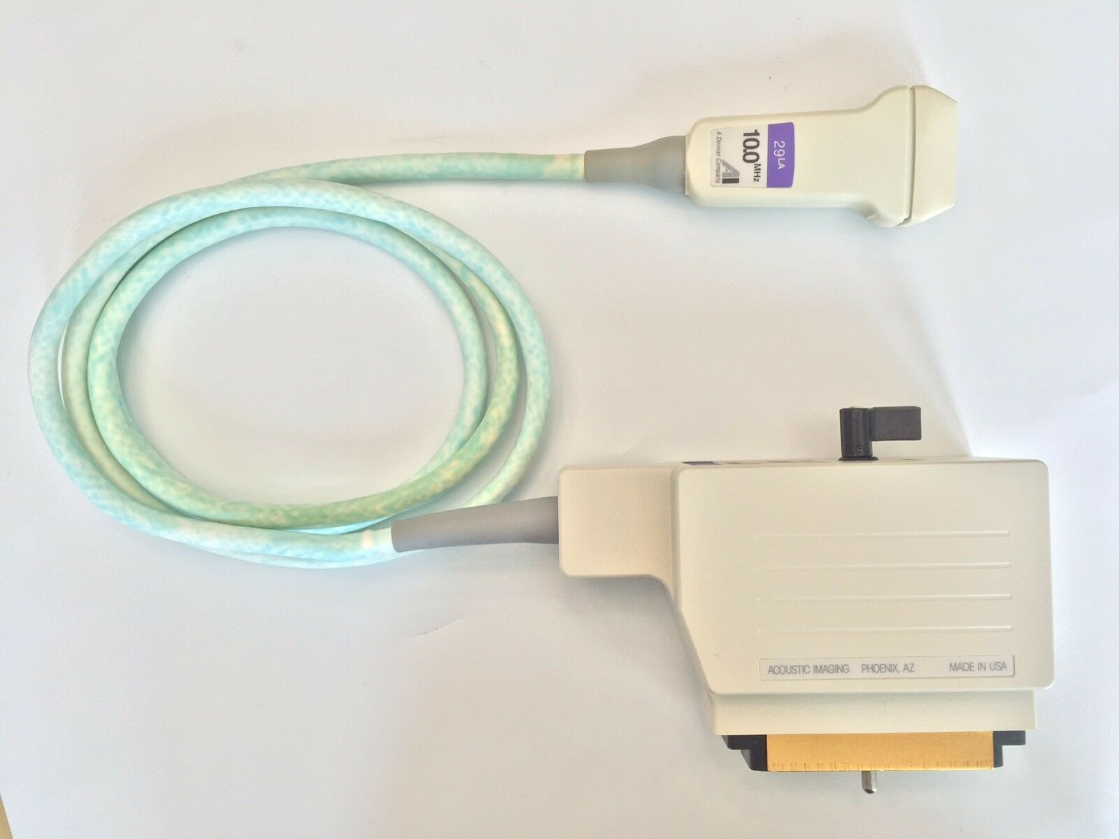 ACOUSTIC IMAGING 29LA 10.0 MHz.ULTRASOUND TRANSDUCER PROBE Used DIAGNOSTIC ULTRASOUND MACHINES FOR SALE
