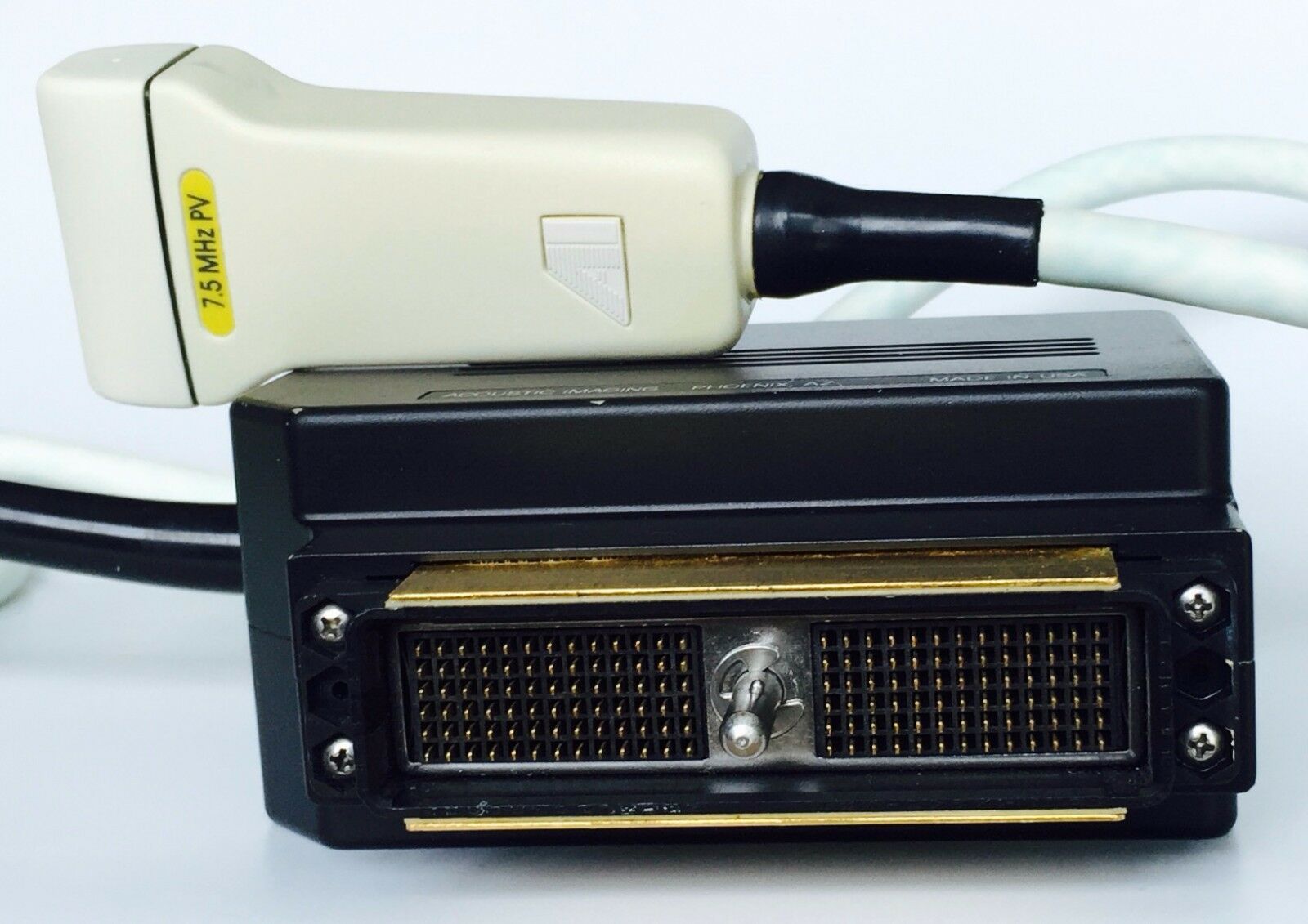 ACOUSTIC IMAGING PVLA 7.5 MHz. ULTRASOUND TRANSDUCER PROBE Used ~ full-tested DIAGNOSTIC ULTRASOUND MACHINES FOR SALE