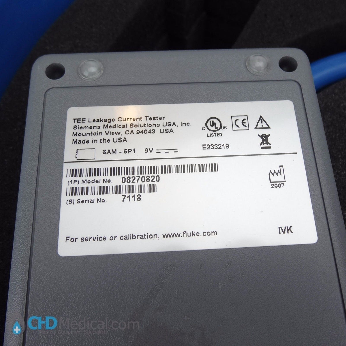 SIEMENS DALE 800B TEE TRANSDUCER LEAKAGE CURRENT ULTRASOUND TESTER Kit