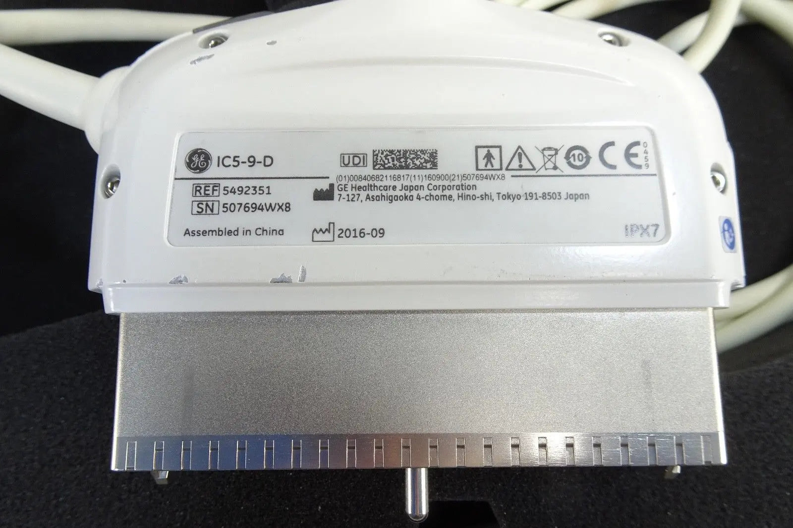 GE IC5-9-D Wideband 4-9 MHz Microconvex Endocavity Ultrasound Transducer probe DIAGNOSTIC ULTRASOUND MACHINES FOR SALE