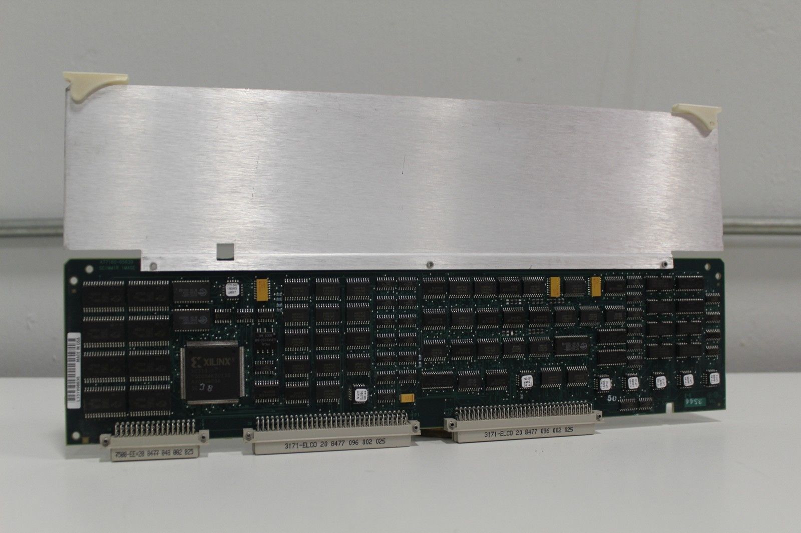 a close up of a computer board on a table
