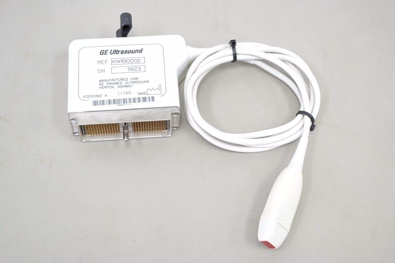 GE Vingmed 10MHZ FPA Ref KW100002 Phased Array PROBE for GE Vivid 5 (11749 B32) DIAGNOSTIC ULTRASOUND MACHINES FOR SALE
