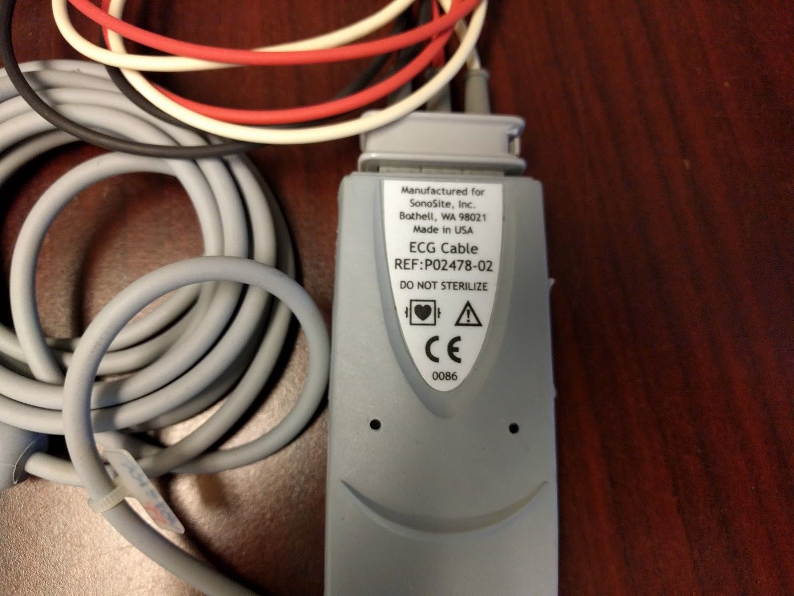 ECG Cable for Sonosite Ultrasound Part No.P02478-02 DIAGNOSTIC ULTRASOUND MACHINES FOR SALE