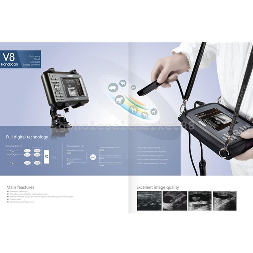 Veterinary VET pet  Ultrasound Scanner Machine Animal Rectal Probe + Oximeter US 190891057464 DIAGNOSTIC ULTRASOUND MACHINES FOR SALE