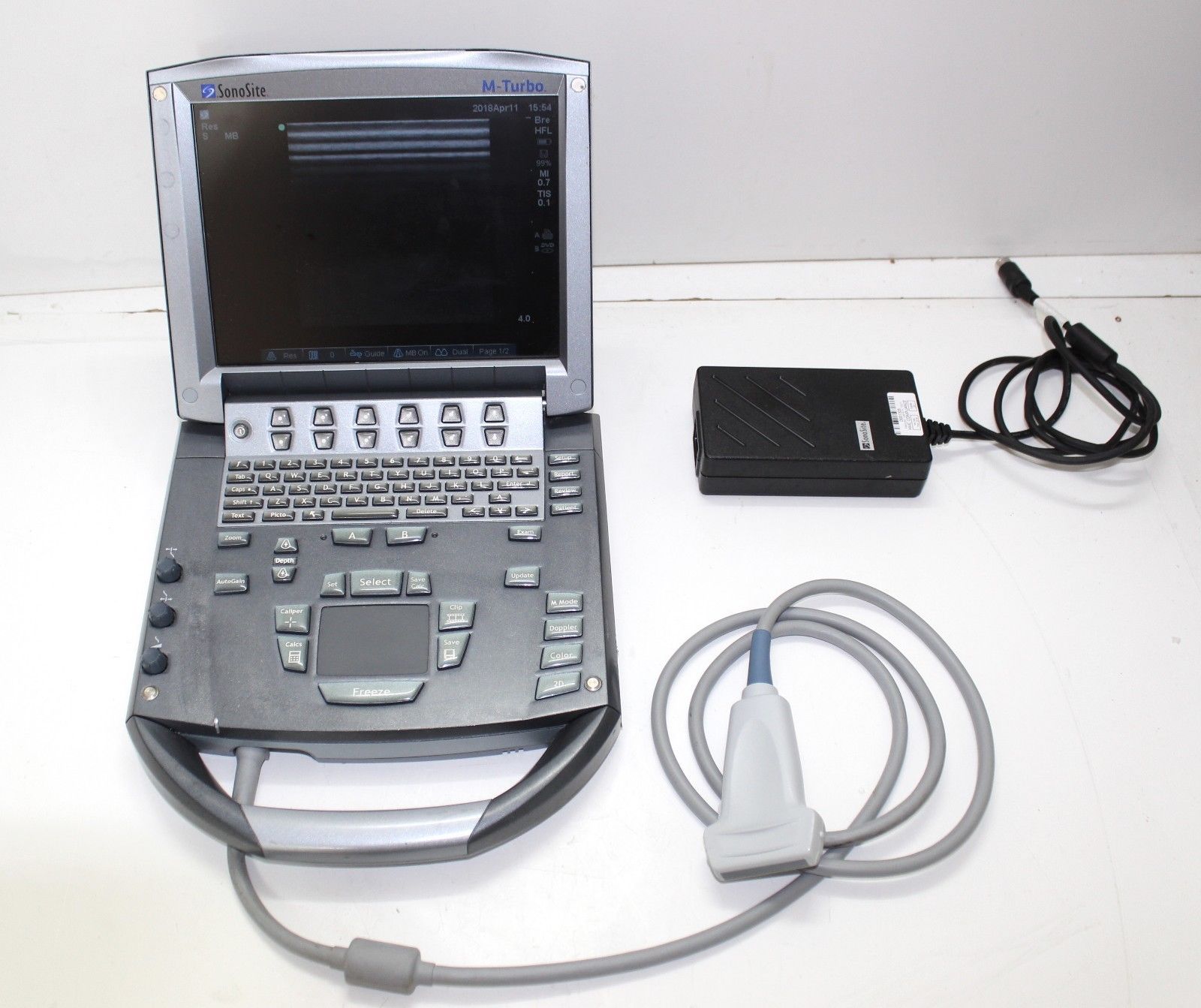 Sonosite M-Turbo Ultrasound with HFL38x Linear Probe ( serviced April 2018) DIAGNOSTIC ULTRASOUND MACHINES FOR SALE