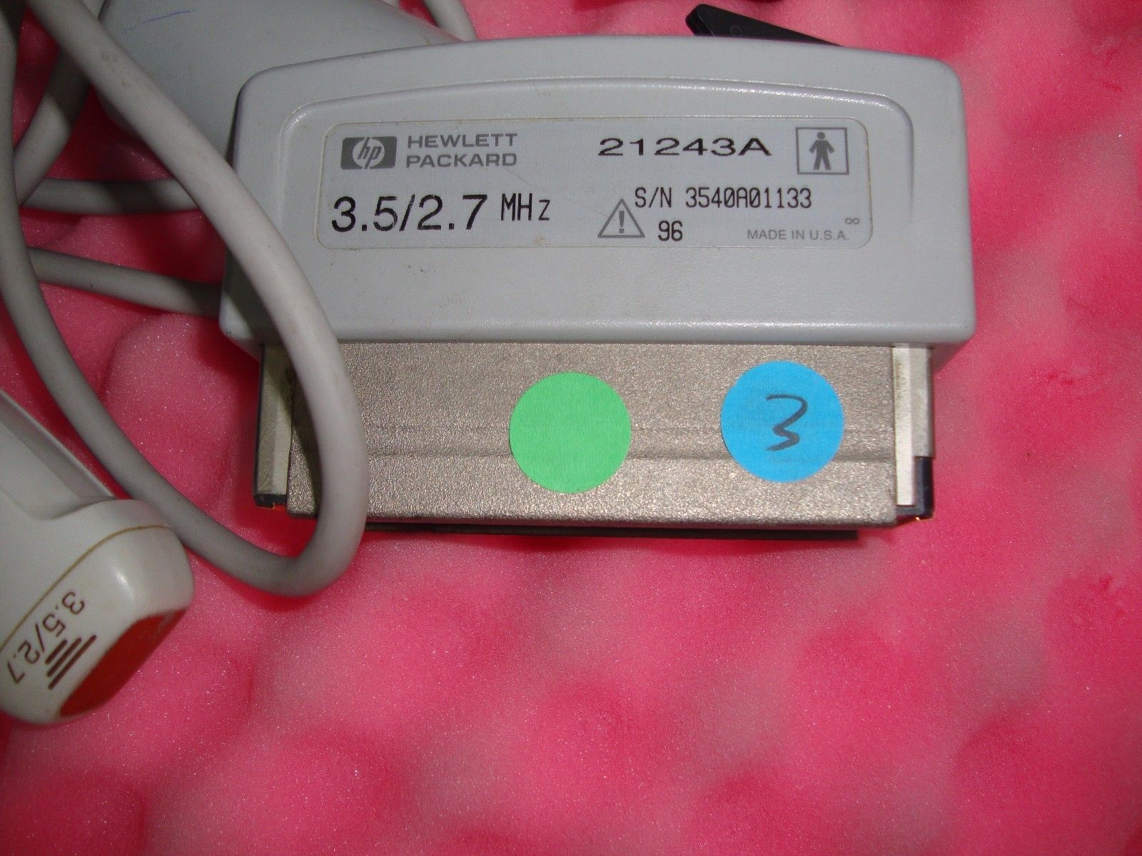 a close up of a device with wires attached to it