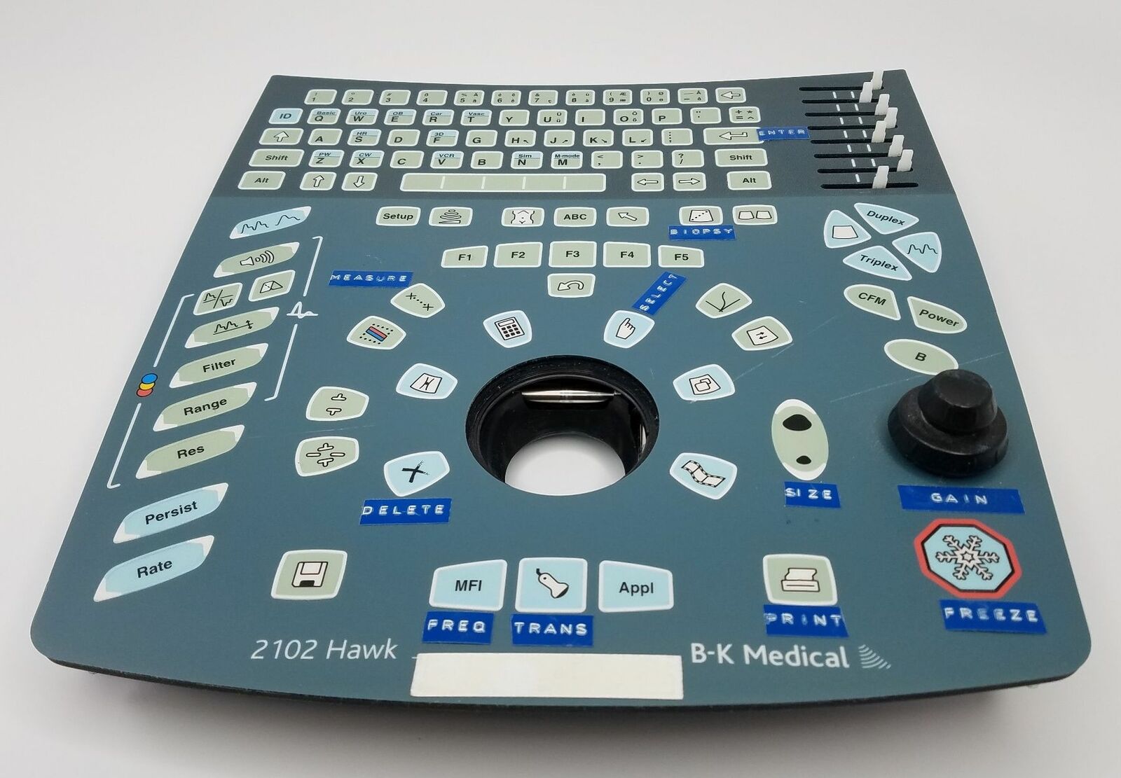 BK Medical Ultrasound Scanner 2102 Keyboard Board Assembly DIAGNOSTIC ULTRASOUND MACHINES FOR SALE