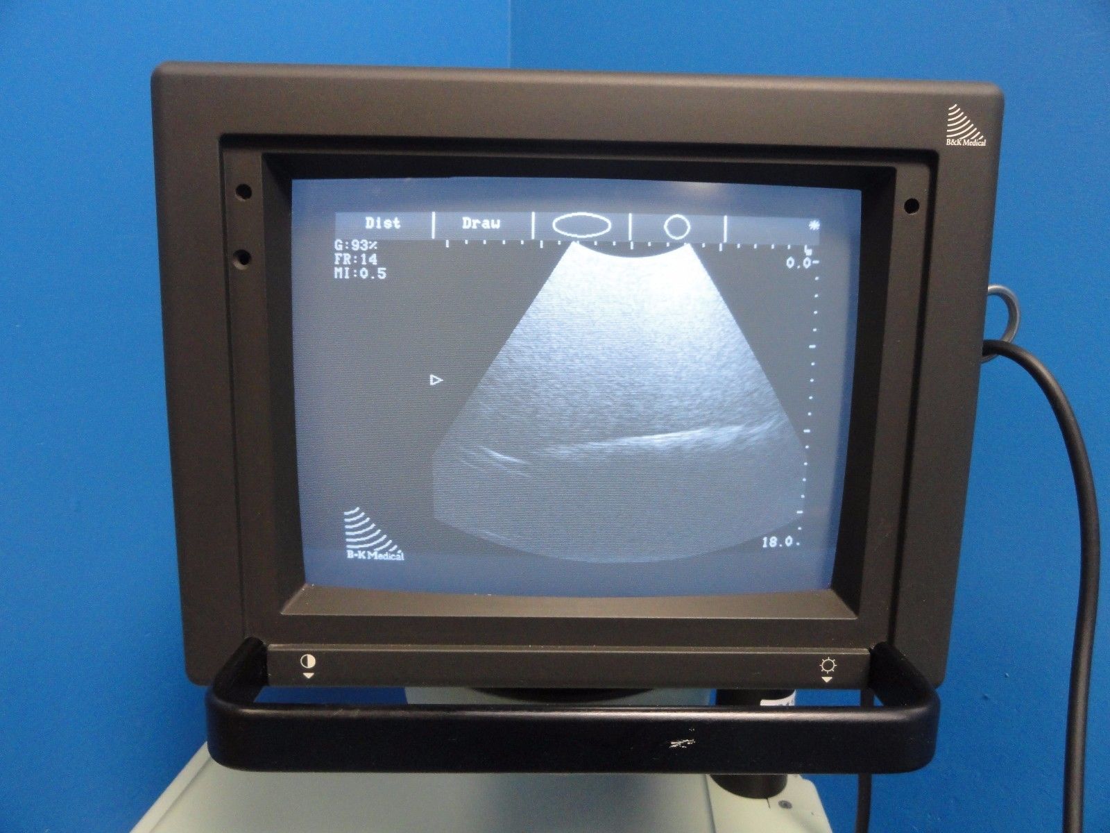 BK Medical Leopard 2001 Ultrasound W/ 8565 Convex Probe & Manual ~13544 DIAGNOSTIC ULTRASOUND MACHINES FOR SALE
