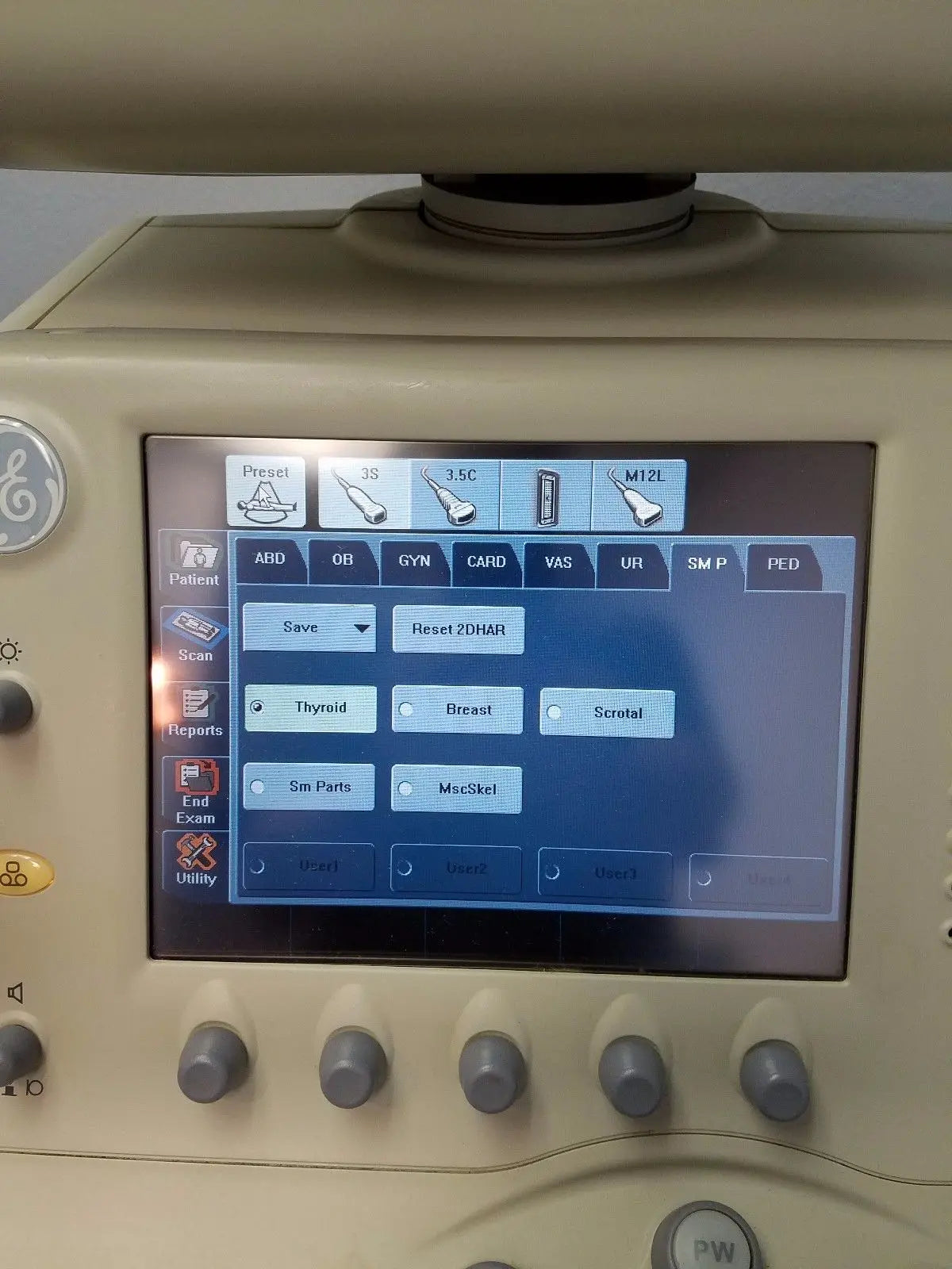 Ultrasound Machine Ge Logiq 7 Share Service ,Probes  3S / 3.5C/ M12L . DIAGNOSTIC ULTRASOUND MACHINES FOR SALE