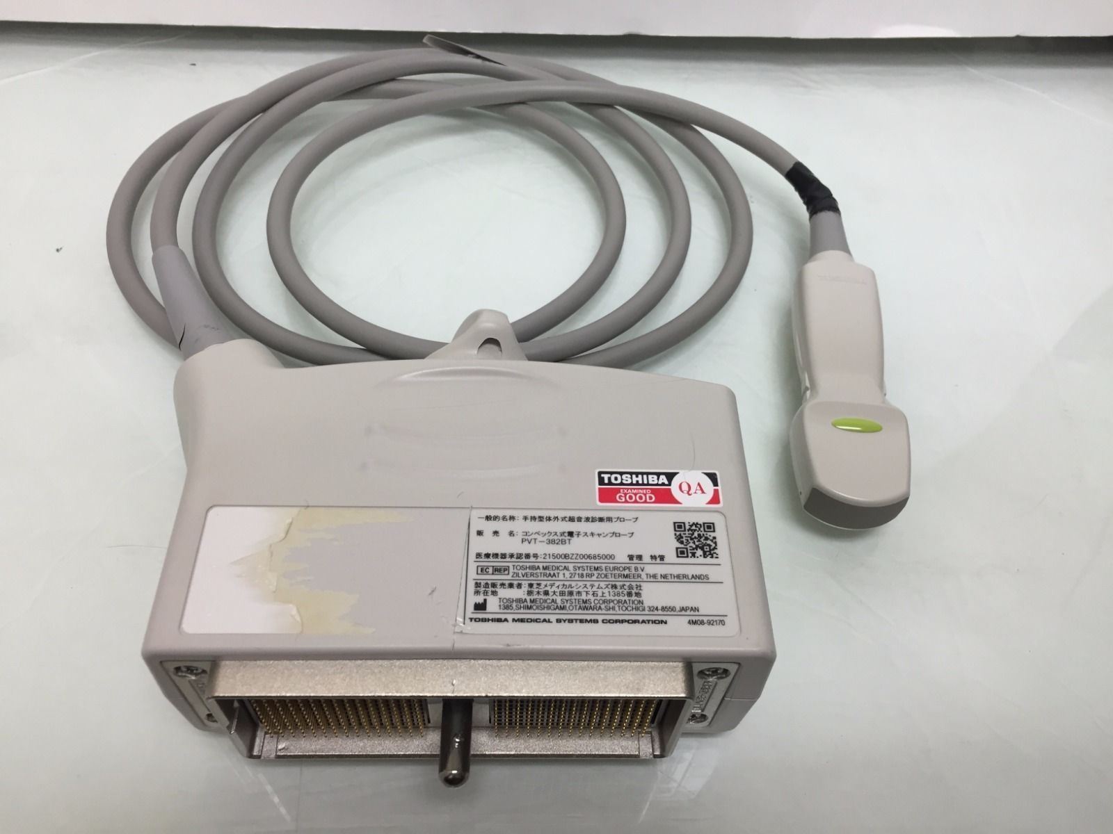 Toshiba Viamo PVT-382BT Convex 3.5MHz Ultrasound Transducer Probe DIAGNOSTIC ULTRASOUND MACHINES FOR SALE