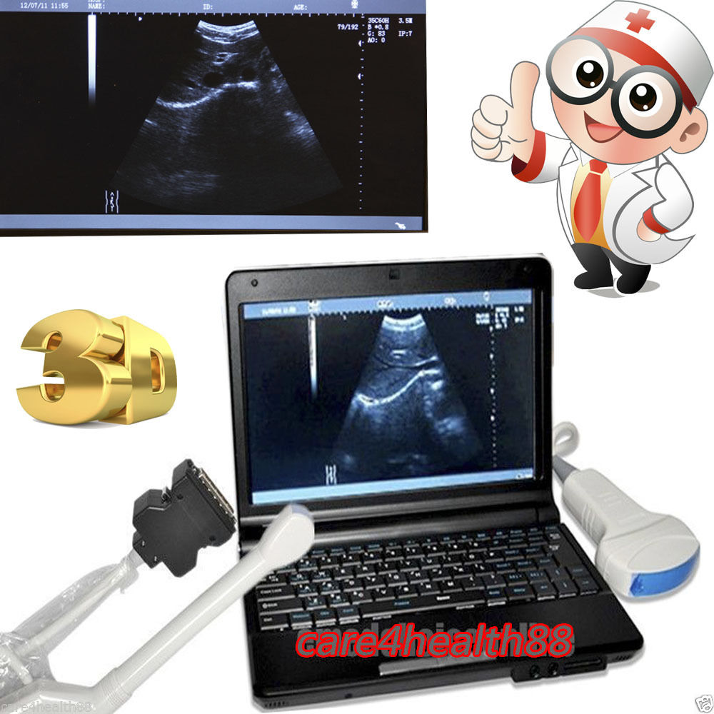 Clinic 3D Laptop Digital Ultrasound Scanner Machine Convex +Transvaginal 2 Probe 190891912442 DIAGNOSTIC ULTRASOUND MACHINES FOR SALE