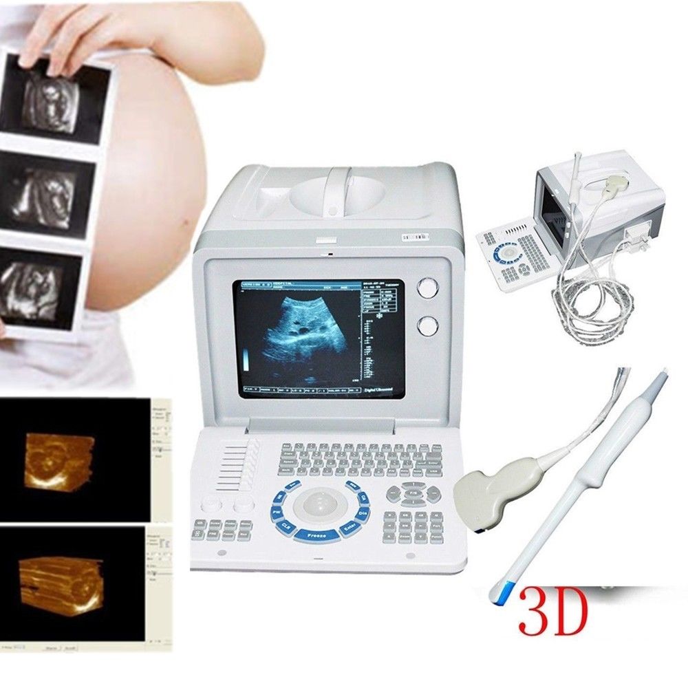 Full Digital 3D Ultrasound Scanner Machine Convex +Transvaginal Probe