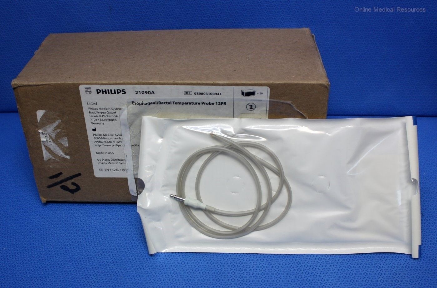 Philips 20 each Esophageal Rectal Temperature Probe 21090A Series 400 2017-06 DIAGNOSTIC ULTRASOUND MACHINES FOR SALE