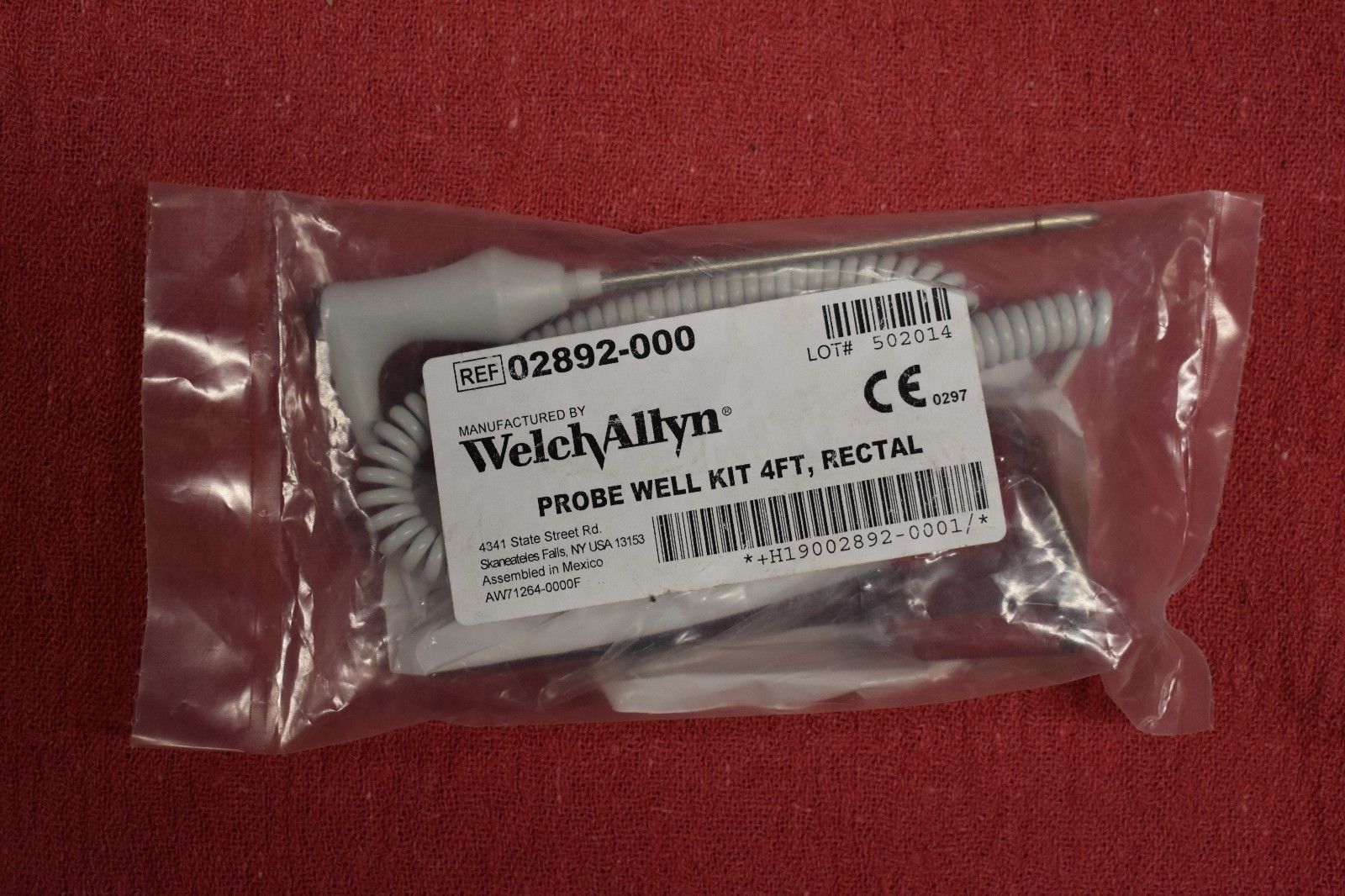 Welch Allyn 02892-000 4' Rectal Probe Well Kit     ****FREE SHIPPING**** 732094026016 DIAGNOSTIC ULTRASOUND MACHINES FOR SALE