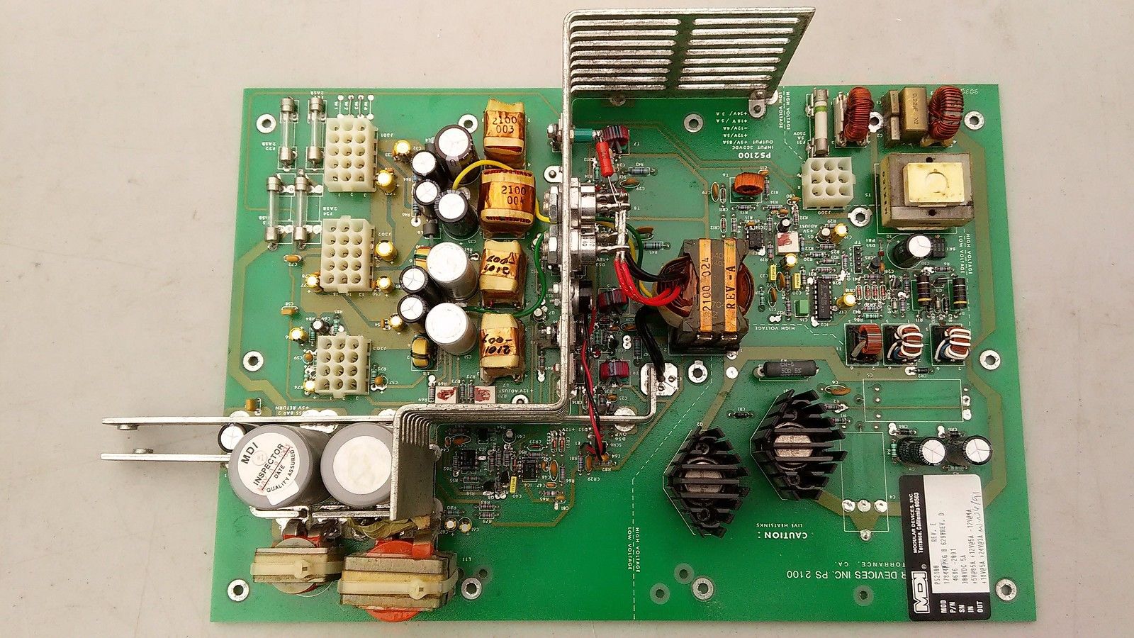 5TT80 ACUSON ULTRASOUND COMPONENTS: POWER SUPPLY BOARD MODULAR DEVICES PS2100 DIAGNOSTIC ULTRASOUND MACHINES FOR SALE