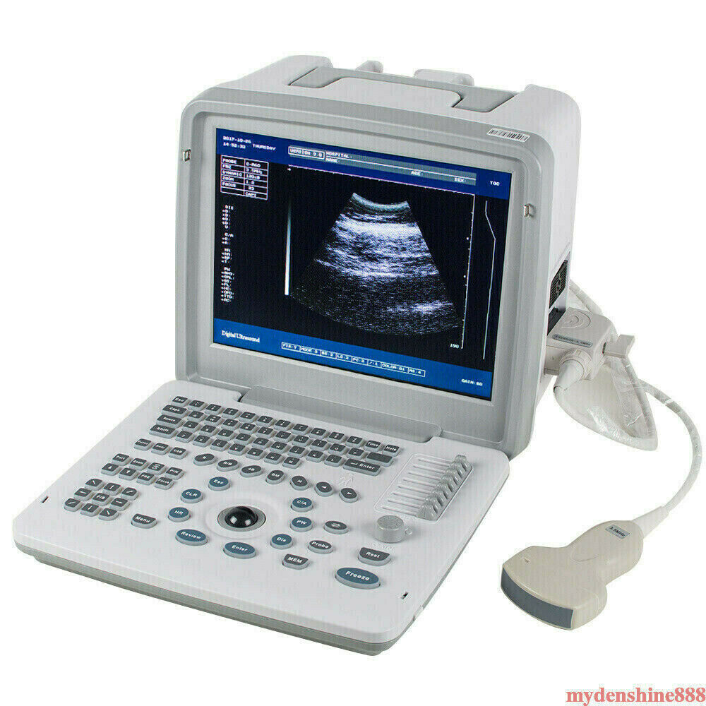12" Digital Ultrasound Scanner Machine System Convex Transvaginal Linear Probes DIAGNOSTIC ULTRASOUND MACHINES FOR SALE