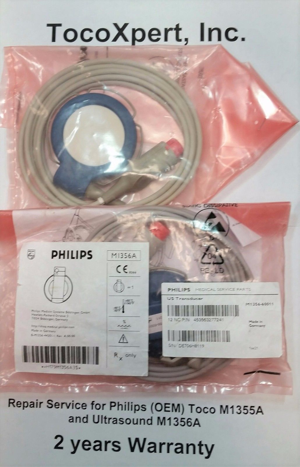 HP Philips M1356A Ultrasound Probe 3