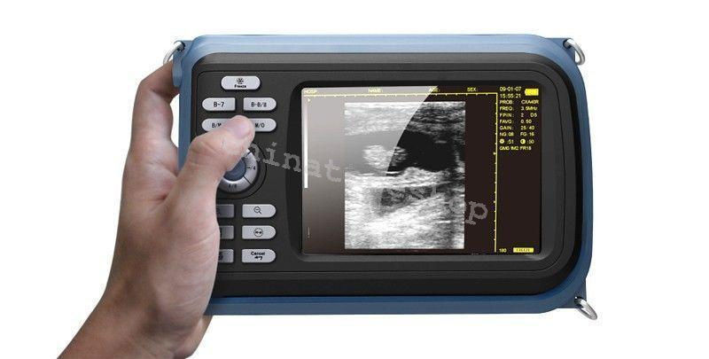 Veterinary Handheld Ultrasound Scanner Machine Rectal Probe & Box/Belt/Oximeter 190891544612 DIAGNOSTIC ULTRASOUND MACHINES FOR SALE