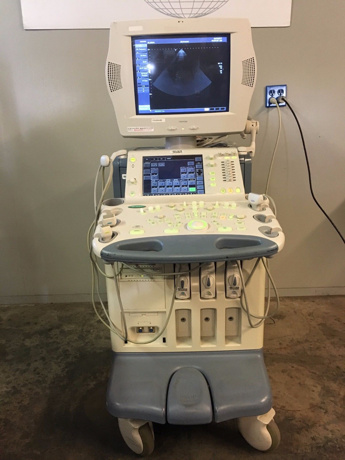Toshiba Aplio 80 Ultrasound System w/ PST-20CT, PLT-1204AT DIAGNOSTIC ULTRASOUND MACHINES FOR SALE