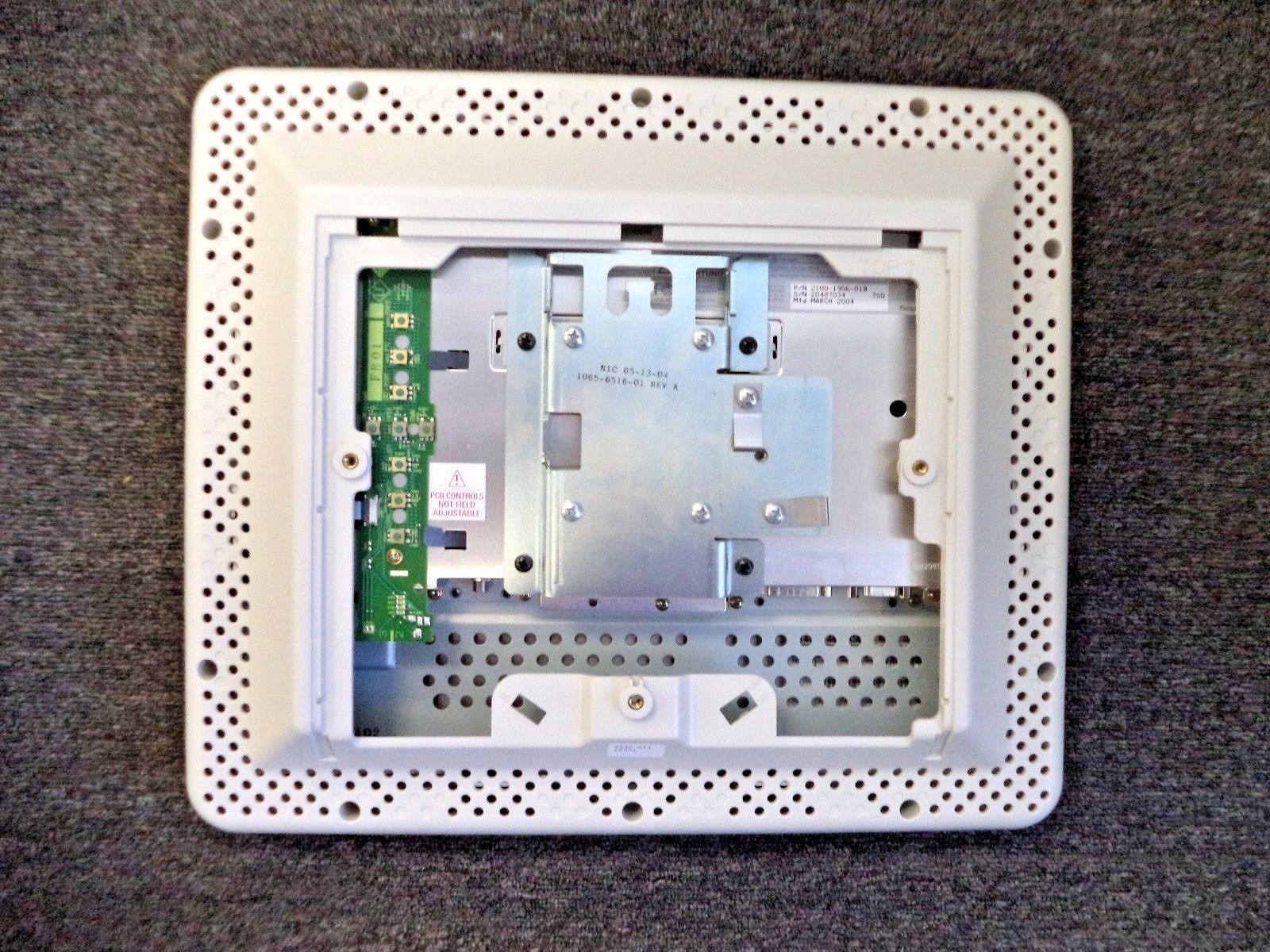 a close up of a white electronic device