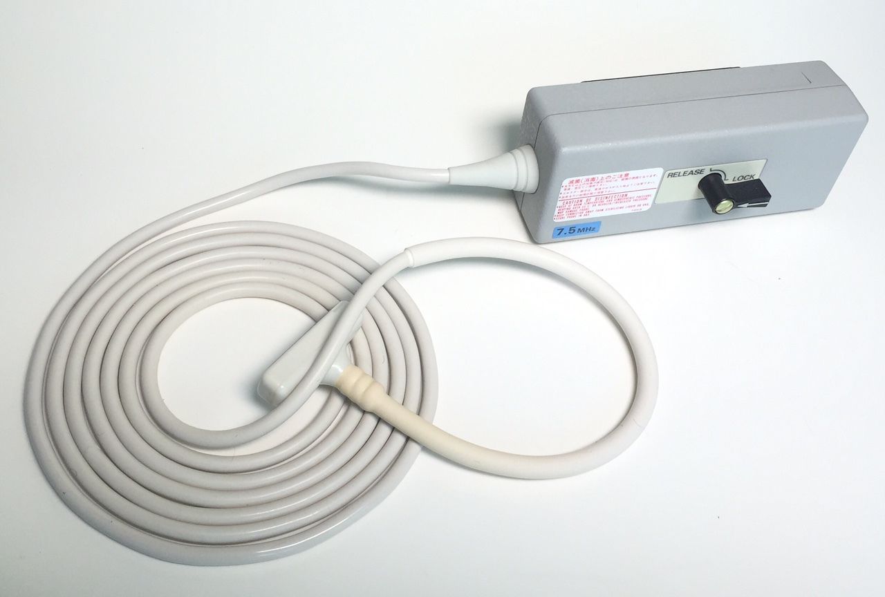 Aloka Medical Ultrasound Sector Linear Probe 7.5MHz UST-5514DTU-7.5 MHz.Used DIAGNOSTIC ULTRASOUND MACHINES FOR SALE