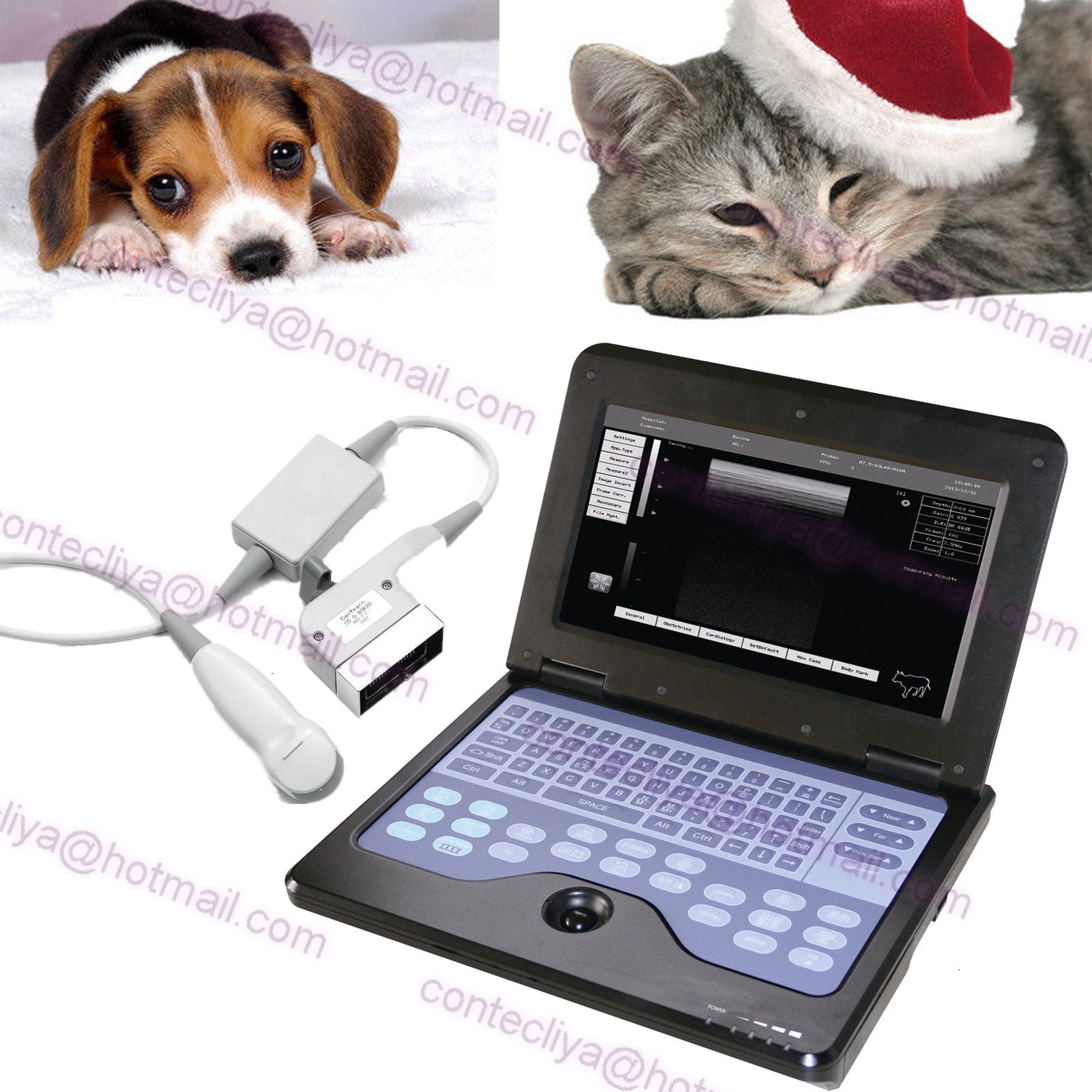 Veterinary Laptop Ultrasound Scanner Machine VET 3.5 Micro Convex Probe,Cat/Dog 658126923446 DIAGNOSTIC ULTRASOUND MACHINES FOR SALE