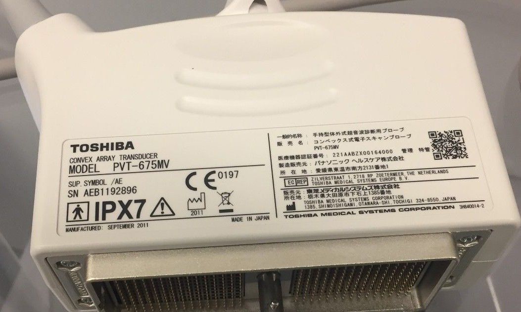 Toshiba PVT-675MV Ultrasound Transducer DIAGNOSTIC ULTRASOUND MACHINES FOR SALE