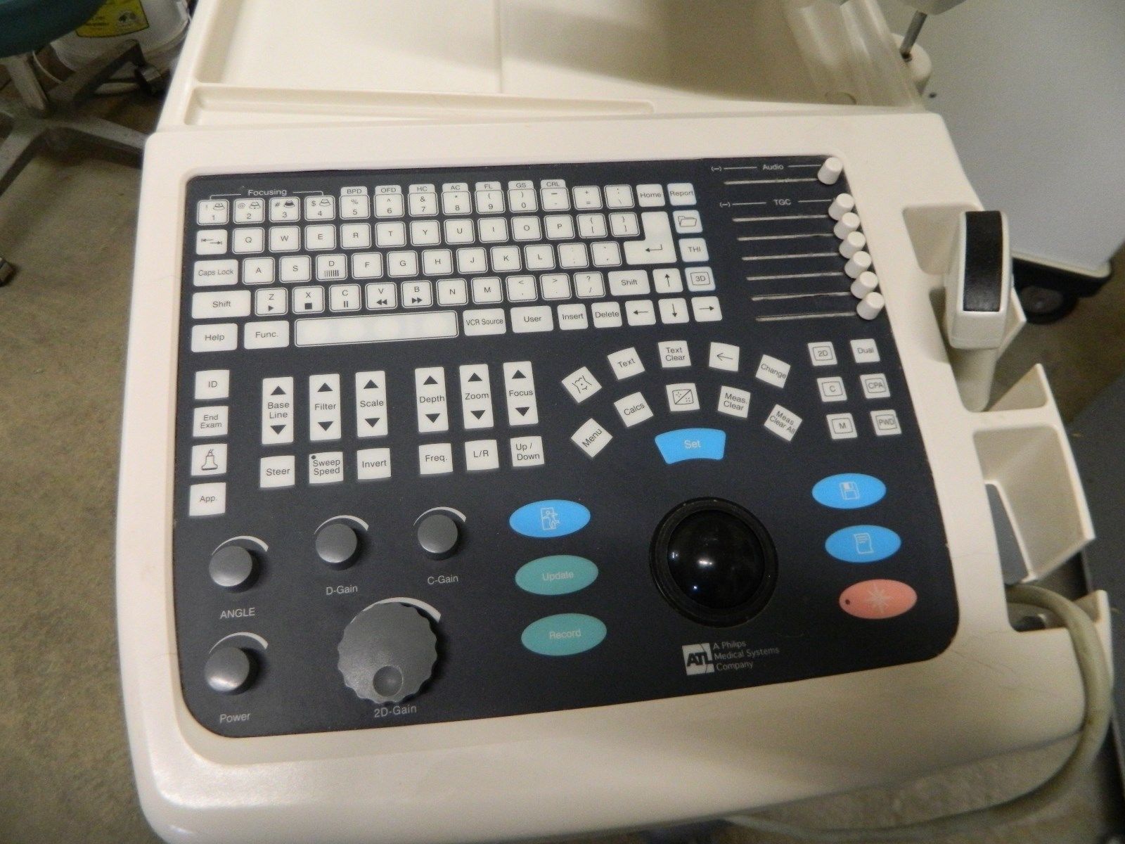 ATL Ultramark 400c Ultrasound w/ Printer, Footswitch & Probe *Tested DIAGNOSTIC ULTRASOUND MACHINES FOR SALE