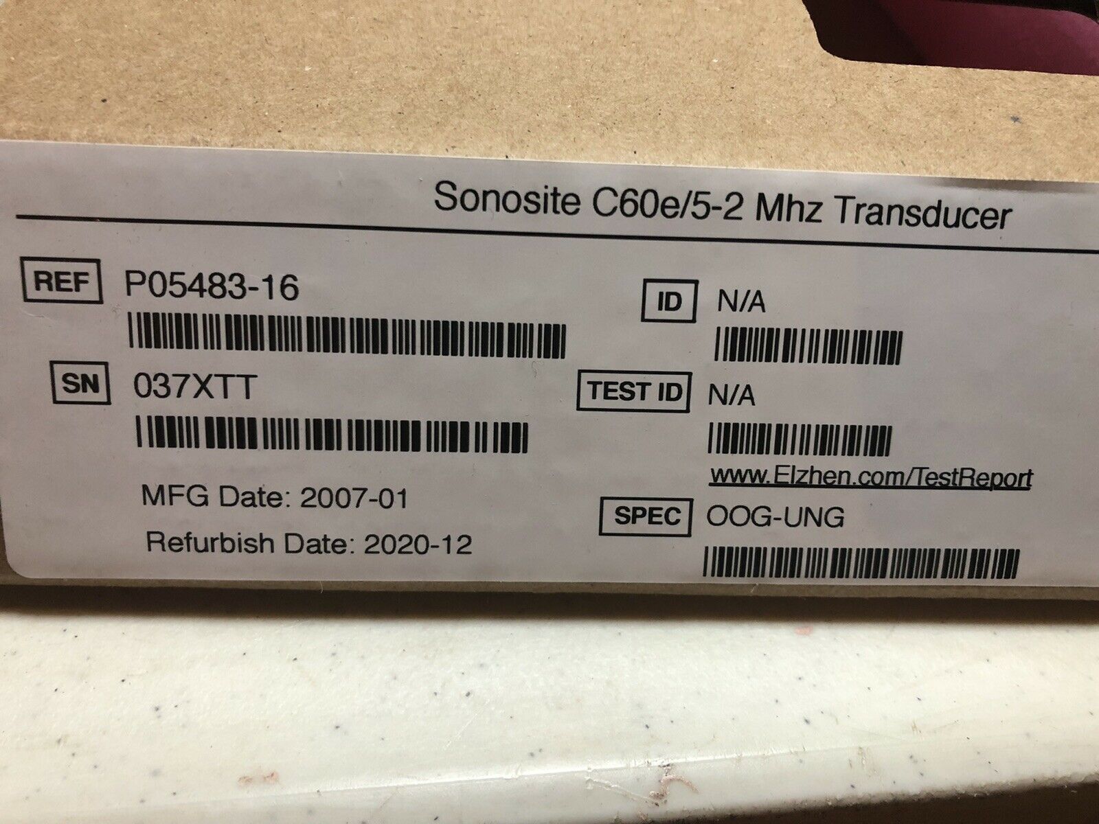 SONOSITE MICROMAXX 2007 Portable Ultrasound With C60E Transducer Probe . Refurbi DIAGNOSTIC ULTRASOUND MACHINES FOR SALE
